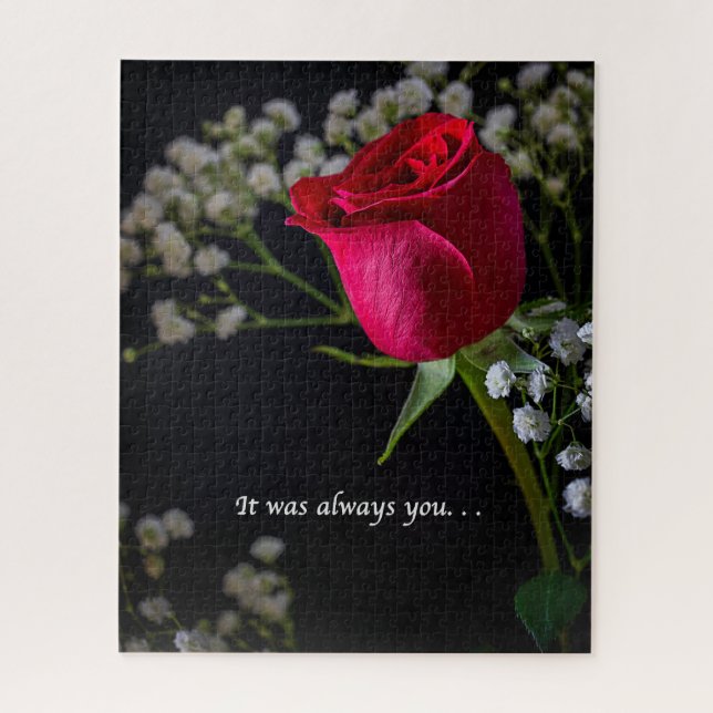 It was Always You Rose Puzzle (Vertical)