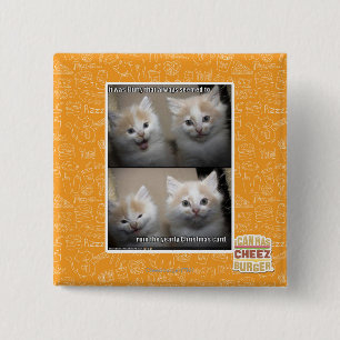 It was Fluffy 15 Cm Square Badge