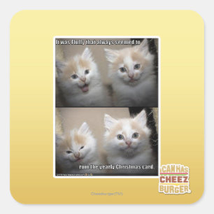 It was Fluffy Square Sticker