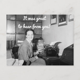 It Was Great to Hear from You Postcard