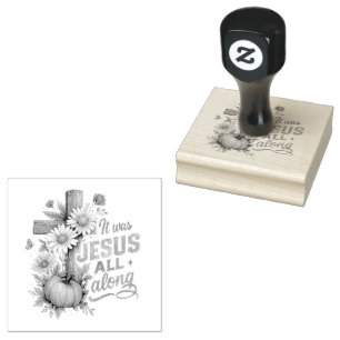 It was Jesus....  Rubber Stamp