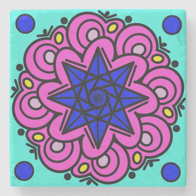 It Was Made Of Stars Stone Coaster (Front)