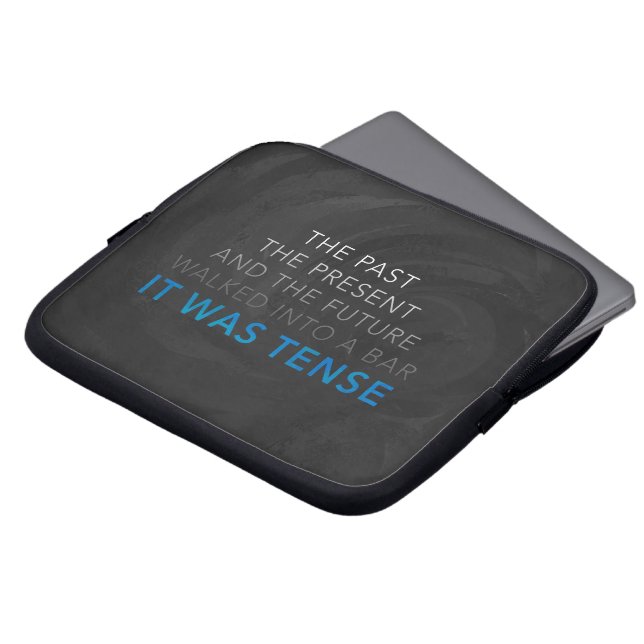 It Was Tense Laptop Sleeve (Front Top)
