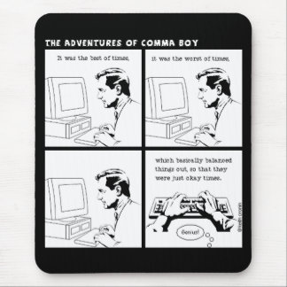 "It was the best of times" mousepad