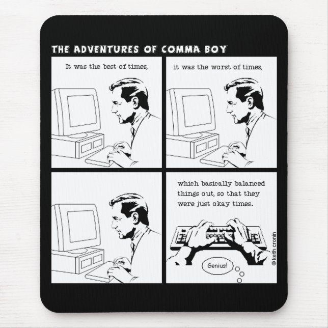 "It was the best of times" mousepad (Front)