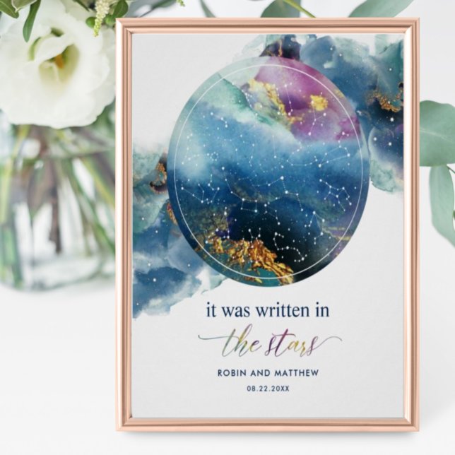 It Was Written In The Stars Wedding Welcome Sign (Creator Uploaded)