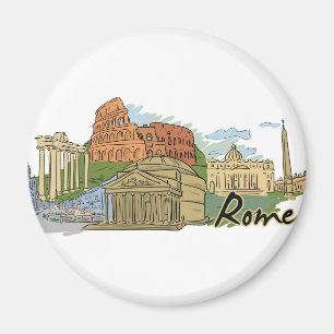 It Wasn't Built In A Day (Rome) Magnet