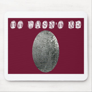 It wasn't me in red mouse mat