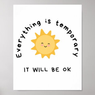 IT WILL BE OK  Daily affirmations Poster