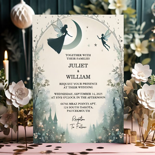 It Witch Magical Dream Mystical Stars Moon Wedding Invitation (Creator Uploaded)