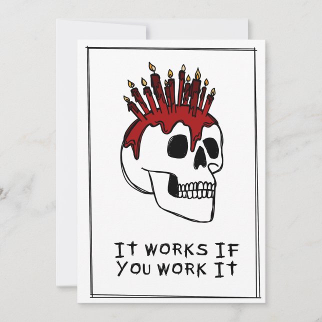 It Works If You Work It Holiday Card (Front)