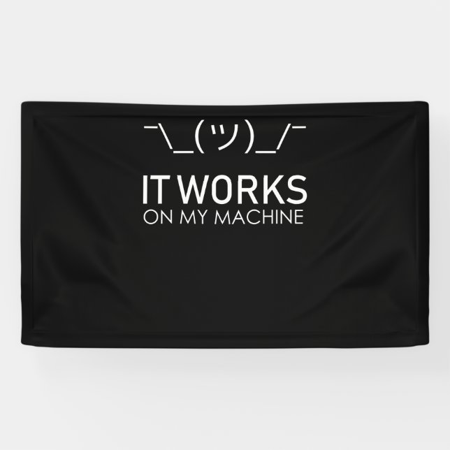 It works on my Machine - Programming Banner (Horizontal)