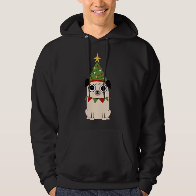 It&x27;s Christmas for Pug&x27;s sake Classic T-Sh Hoodie (Front)