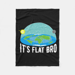 It X27 S Flat Bro Funny Flat Earth Society T Shi T Fleece Blanket