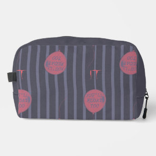 IT - You'll Float Too Balloon Striped Pattern Dopp Kit