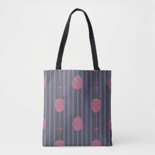 IT - You'll Float Too Balloon Striped Pattern Tote Bag