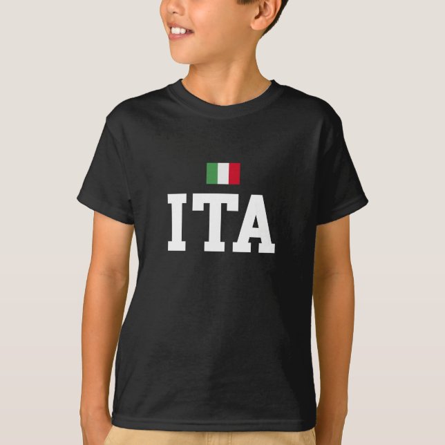 ITA Italy Flag Italian Italiano T-Shirt (Front)