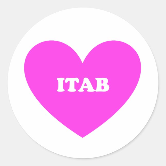 Itab Classic Round Sticker (Front)