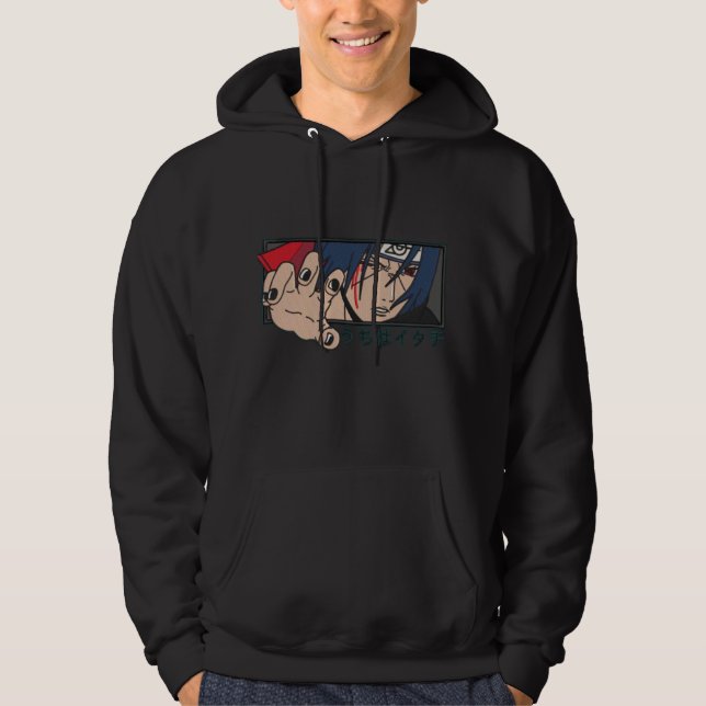 Itachi uchiha black hoodie (Front)