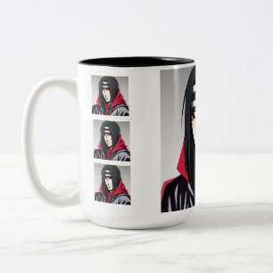 Itachi's Brew: Unleash the Power Exclusive Design Two-Tone Coffee Mug