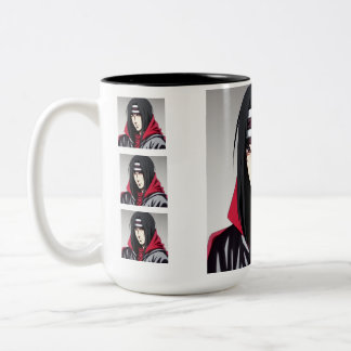 Itachi's Brew: Unleash the Power Exclusive Design Two-Tone Coffee Mug