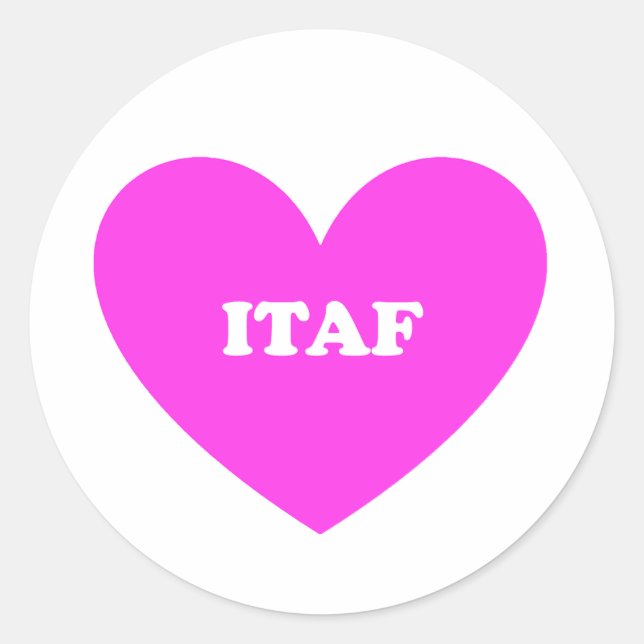 Itaf Classic Round Sticker (Front)