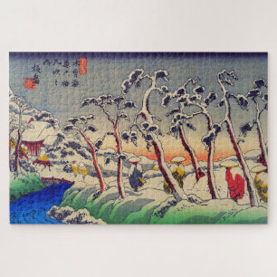 Itahana From Kisokaidô 1835 Japanese Woodblock Art Jigsaw Puzzle