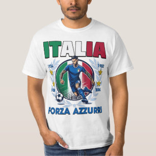 Italia 4 Star Campioni del Mondo T-Shirt