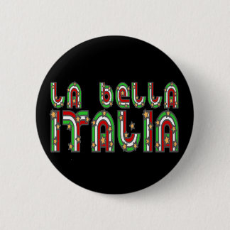 Italia 6 Cm Round Badge