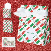 Italia Bandiera Italiana Tiled Green Personalised