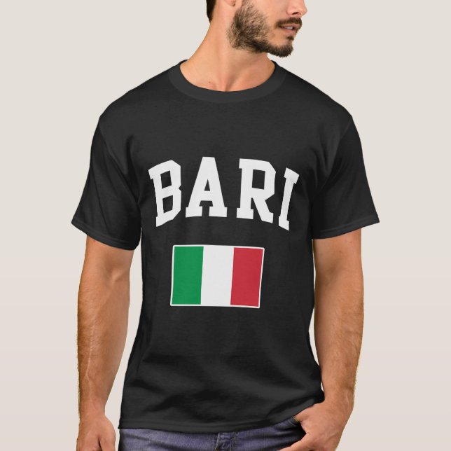 Italia Bari Tuscany Sicily Italy Italian Flag Ital T-Shirt (Front)