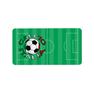 Italia Calcio Italy Football Label