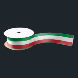 Italia Colours & Italy, Italian Flag fashion sport Satin Ribbon<br><div class="desc">Ribbon (Gifts): "Italia" colours of Italy & Italian flag fashion pattern - love my country,  travel,  holiday,  patriots / sports fans</div>