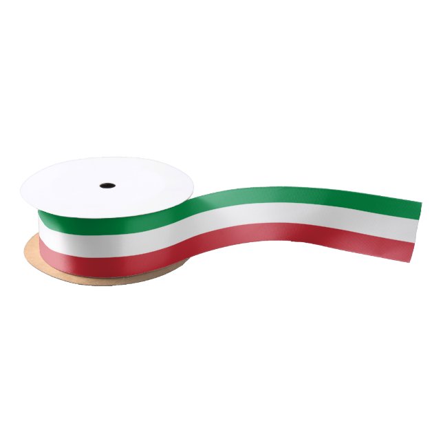 Italia Colours & Italy, Italian Flag fashion sport Satin Ribbon (Spool)