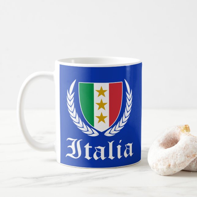 Italia Crest Coffee Mug (With Donut)