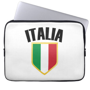 Italia Crest Italy Flag Laptop Sleeve