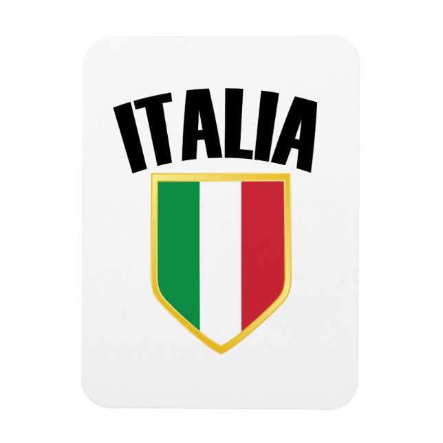 Italia Crest Italy Flag Magnet (Vertical)