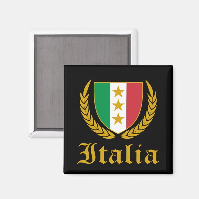 Italia Crest Magnet (Front/Back)