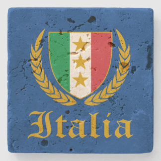 Italia Crest Stone Coaster