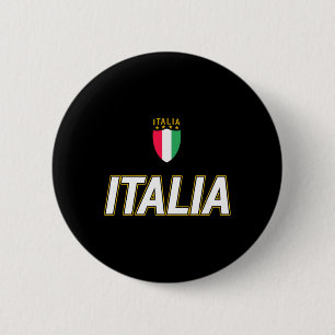 Italia Design, Italian Soccer Jersey Style, Italy 6 Cm Round Badge