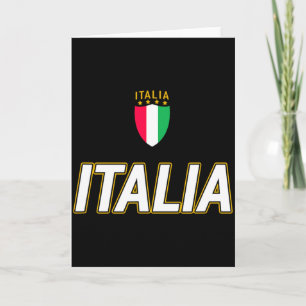 Italia Design Italian Soccer Jersey Style Italy T Card