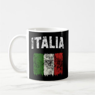 Italia - Distressed Italian Flag Coffee Mug