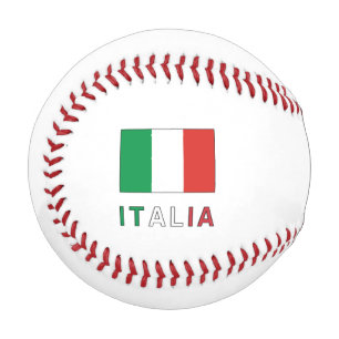 Italia e Bandiera Italiana Green Personalisation  Baseball