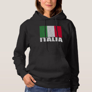 Italia Flag Grunge Vintage Souvenir Italy Hoodie