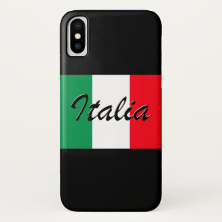 Italia Flag - High Quality iPhone X Case