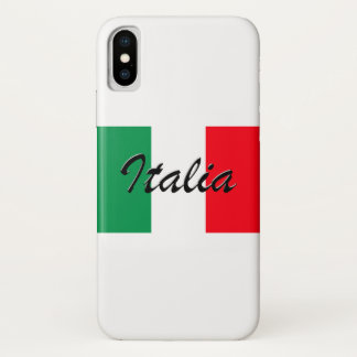 Italia Flag - High Quality iPhone X Case