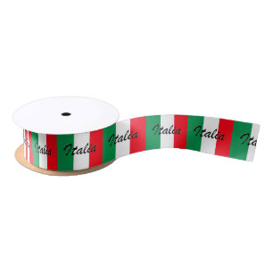 Italia Flag - High Quality Satin Ribbon