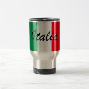 Italia Flag - High Quality Travel Mug