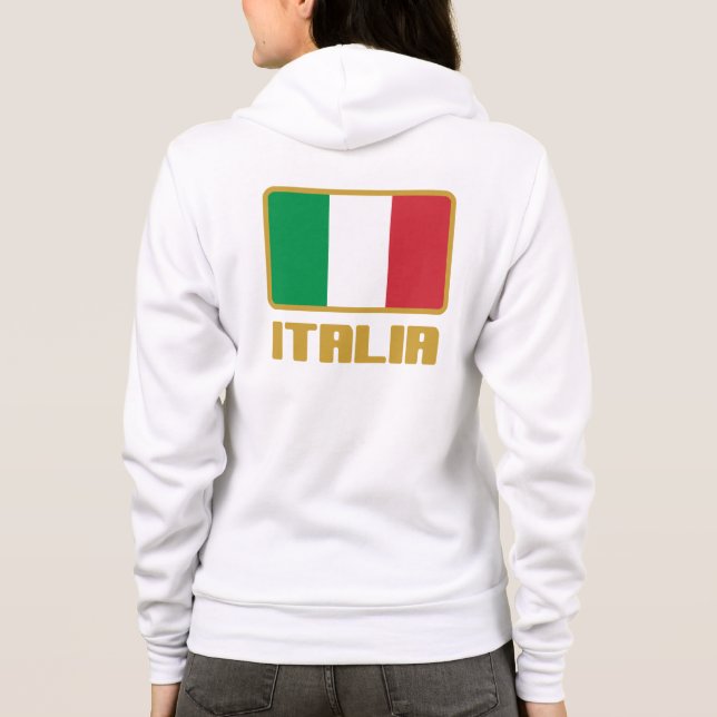 Italia Flag Hoodie (Back)