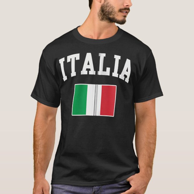 Italia Flag Italian Italy Italiano Gift Men Women  T-Shirt (Front)